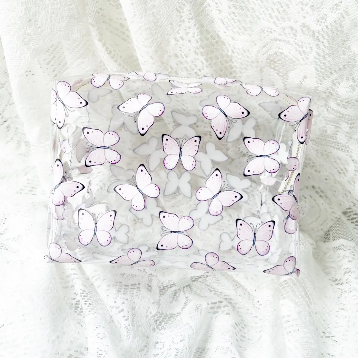 Handmade Vinyl Pouch // Cute Patterns Vanity // Makeup Pouch