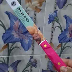 Pisau Roti 2 in 1 - Pisau Dapur Bergerigi Double Sided Blade Stainless Steel Murah