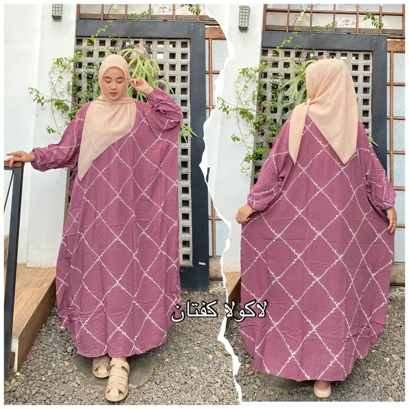 Gamis Kaftan Dayli Adiba Motif Arab Dress Kaftan Wanita Dewasa Jumbo Busui 6
