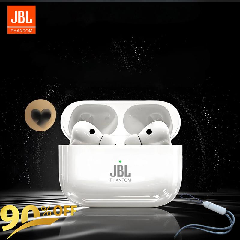 Tai nghe âm nhạc JBL Phantom TX60, nâng cấp vào năm 2025, tai nghe TWS, âm trầm nặng, tai nghe âm thanh nổi, công nghệ vòm 6D, khử tiếng ồn chủ động, thời lượng pin lâu dài, tai nghe trong tai, thích hợp để chơi game