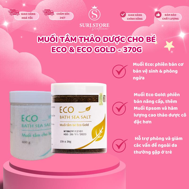 SURI STORE - Muối tắm thảo dược cho bé Eco & Eco Gold - 370g