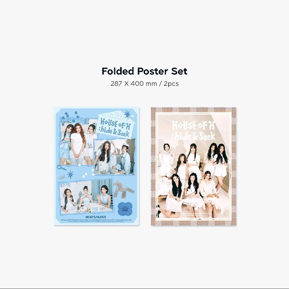 Heart2Hearts H2H Season's Greetings 2026 'House of H : Hide & Seek' SHARING Photocard A4 Poster dan Postcard set season greeting Heart2Hearts H2H Season's Greetings 2026 'House of H : Hide & Seek' SHARING Photocard A4 Poster dan Postcard set season greeting