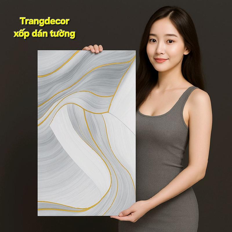 Combo 50 Tấm Xốp Dán Tường Vân Đá PVC Vân Đá thảm xốp có vân Decor Phòng Kích Thước 60x30cm Có Keo Sẵn dán alu xop miếng dán bàn học miếng dán Vietnam chống mốc phòng bếp vn phòng tắm vn trắng-96cm tấm nhựa pvc dán miếng dán giả xi măng