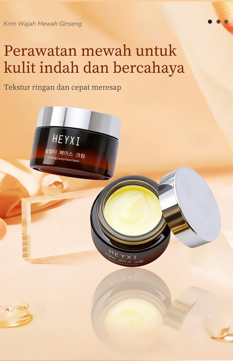 BPOM HEYXI GINSENG NOURISHING CREAM Perawatan kulit/pelembap/pengencang/pencerah/persiapan cepat untuk orang malas/Kemasan portabel/Gunakan di siang hari