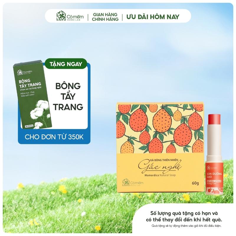 Combo Xà Bông Thiên Nhiên Và Son Dưỡng Gạo Cỏ Mềm