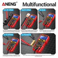 Gambar (Paket A) Aneng SZ306 Pro Digital Multimeter 1999 Counts AC/DC Voltage Current Tester Auto-Ranging dari Aneng Official Store Kab. Tangerang 5 Tokopedia