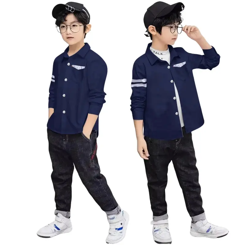 hem kids kemeja anak laki laki usia 5-12 thn/cod 0
