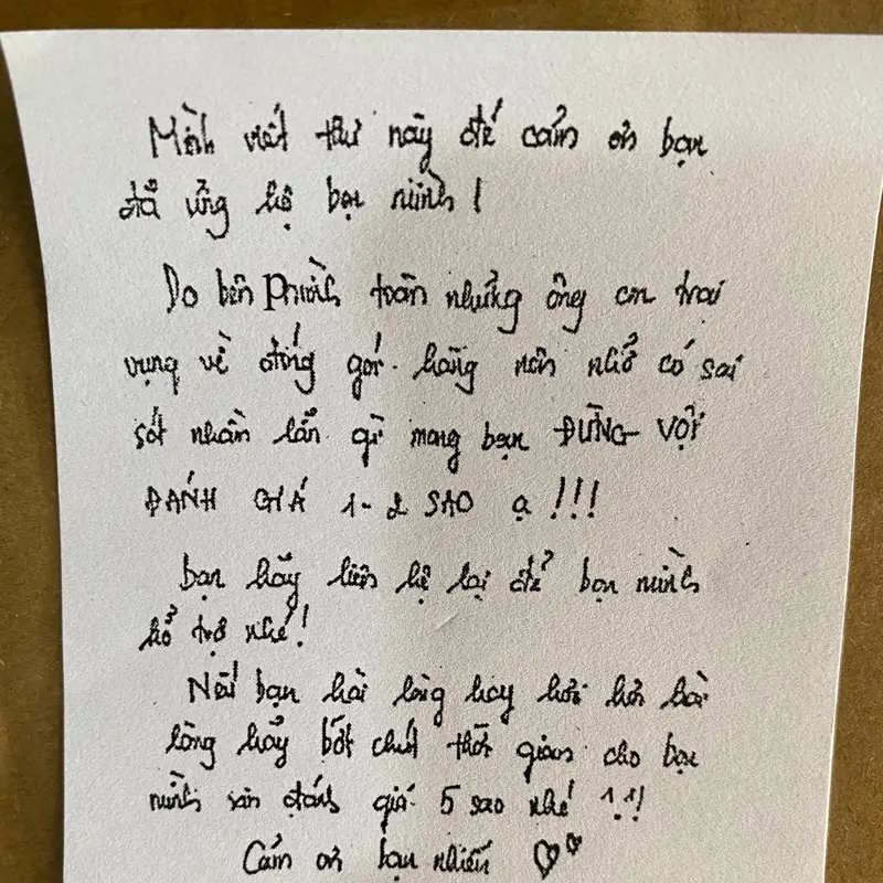 Lời Cảm Ơn QUý Khách Hàng