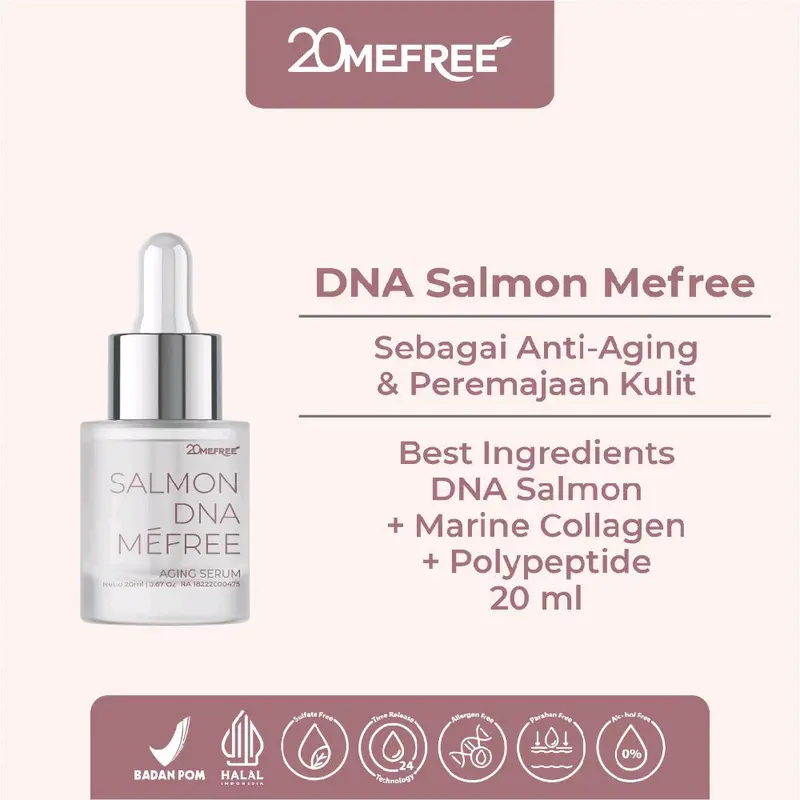 Salmon DNA Mefree - Anti Aging Serum For All Skin - Anti Penuaan, Perawatan Kerutan Wajah, Serum Anti Aging dan Mengencangkan Kulit Kering 2