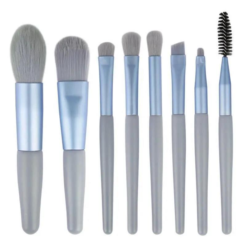 Cọ Trang Điểm Mềm Và Mịn, 8 Miếng, Mỹ Phẩm, Phấn Nền, Phấn Má Hồng, Phấn Mắt, Pha Trộn, Dụng Cụ Làm Đẹp 1