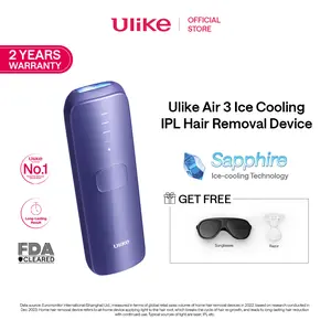 Ulike Air 3 Purple Ice Cooling IPL Hair Removal Device / Alat Penghilang Rambut