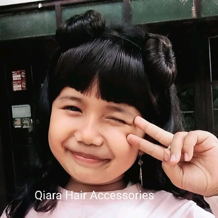Jepit Rambut Donat / cepol Anak/ dapat 2pcs kanan dan kiri Elegan