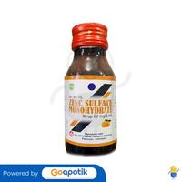 Gambar ZINC SULFATE MONOHYDRATE IMFARMIND 20 MG/5 ML SYRUP 60 ML dari Apotek Joyful by GoApotik Kota Surabaya 2 Tokopedia