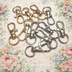 (1cm) Kait Dompet Kecil 1cm Silver Gold untuk Aksesori Tas dan Kunci