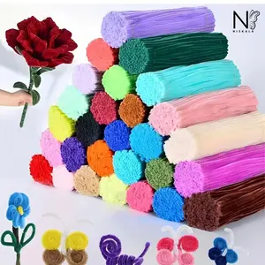 GROSIR Kawat Bulu Mercy Halus / Pipe Cleaner / Kawat Bunga / Grosir 50pcs / Grosir 100pcs Kawat Bulu Buket Bunga // Niskala.acc