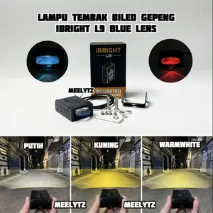 IBRIGHT L9 - Lampu Tembak Biled gepeng Blue Lens