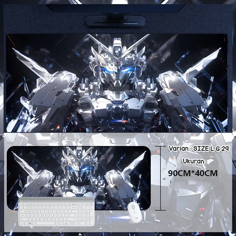 BIG SIZE L 90CMX40CM PREMIUM DESKMAT MOUSE PAD PANJANG ROBOT GUNDAM LARGE KEYBOARD MOUSEPAD GAMING ANTI SLIP GUNPLA GUNDAM SEED 6