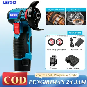 LEEGO HOME Alat Gerinda Listrik Nirkabel - 30A Arus, 350W Daya, Dengan Tombol Kunci Poros, untuk Pekerjaan Rumah