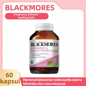 Blackmores Pregnancy & Breast-Feeding Gold Suplemen Nutrisi Ibu Hamil  DHA 60 Kapsul BPOM SI174307791