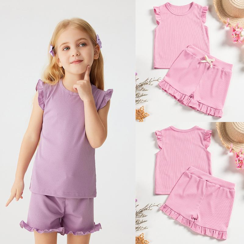 Product Introduction of Pinpin Kids - Setelan Anak Perempuan / Atasan Rampel dan Celana Rampel / Fashion Anak Gaya Feminim 2