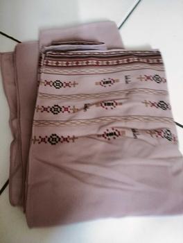 Product Review of Lotun Hana Series - Hijab Pashmina Instan Printing Motif Etnik Material Premium Simpel Mudah dipakai - Peach Rayon Ceruti from M**y 0