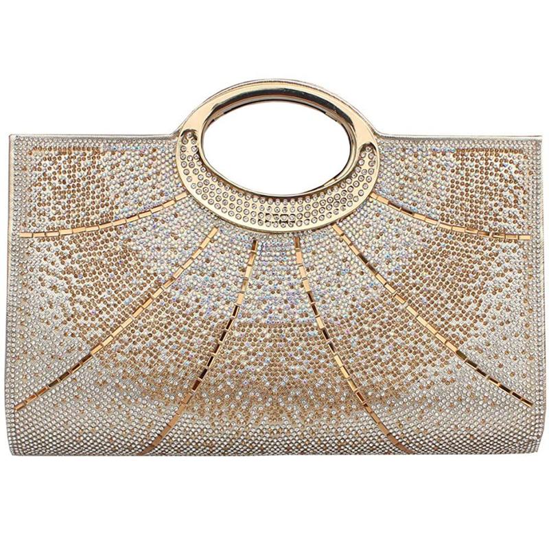 Tas Pesta Kondangan Wanita Import Premium Kekinian Mewah Elegan Terbaru Crystal Clutch Bag 88533 1
