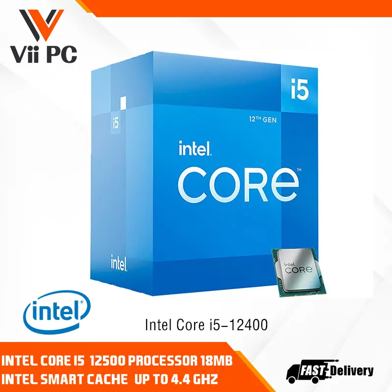 [LOCAL STOCK] Intel Core i5-12400/12400  Core i5 12th Gen Alder Lake 6-Core 2.5 GHz LGA1700 65W UHD Desktop Processor