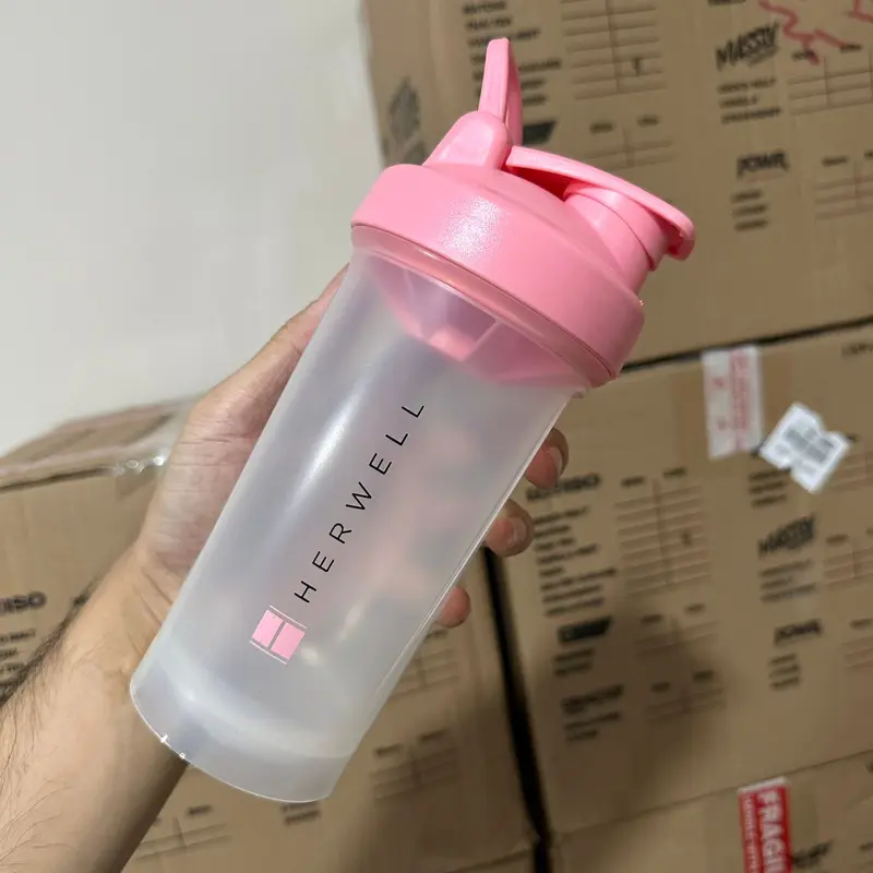 HERWELL Shaker Bottle 600 ML Botol Minum Olaraga 0