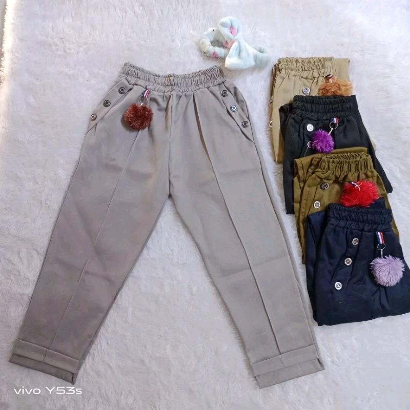 baggy pants anak perempuan usia 4-13 tahun celana anak perempuan celana anak cewe celana anak anak Fashion 1