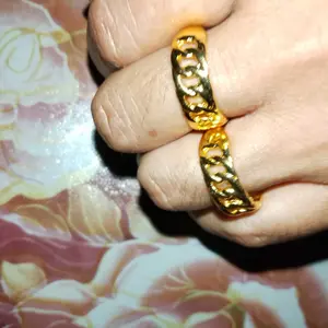 Cincin Rantai Double Dari Coin 500 Gold anti karat