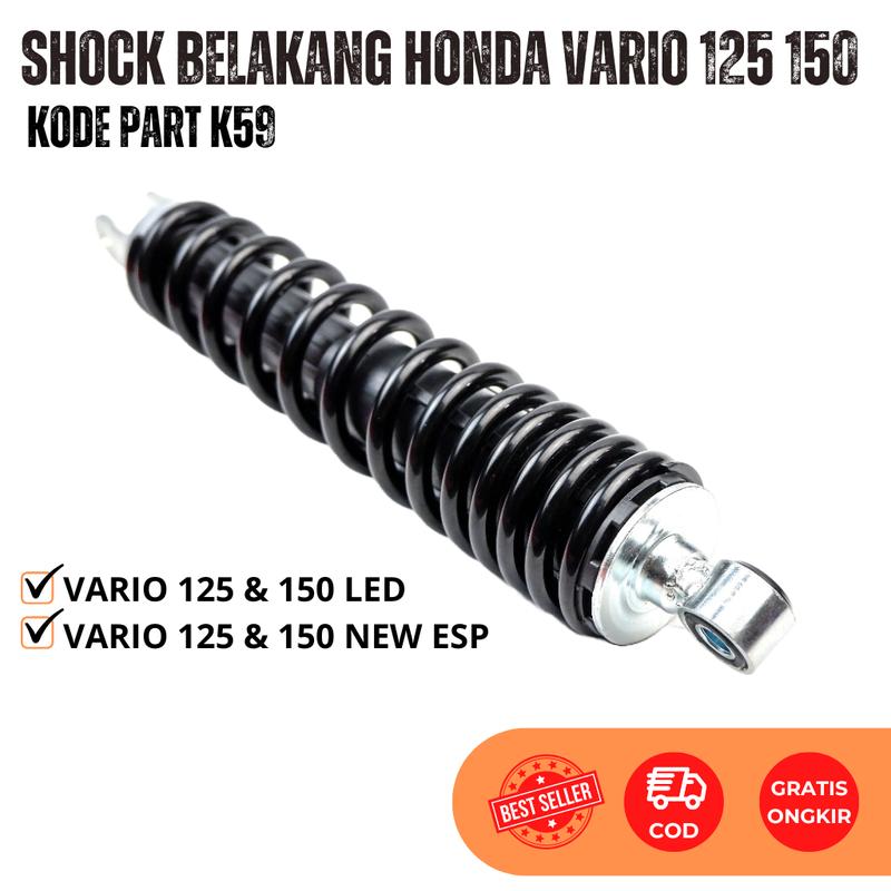 Shockbreaker Honda Vario 125 150 LED FI/CBS/OLD - Shock Belakang Vario 125 & 150 LED Kode K59 3