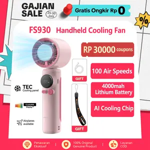 [Gift] JAMAY FS930 Cool Fan kipas angin portable Mini Turbo Fan USB Rechargeable Kipas Turbo Tipe-C MINI Portable Turbo Fans Strong Wind 100 Gear Wind Speed Tingkat Kecepatan High-speed Handheld Fans Led Pc