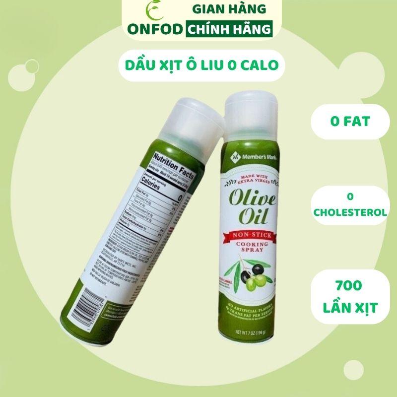 Member's Mark Dầu Oliu Olive dạng xịt 0 calo 0 FAT 0 cholesterol 700 lần xịt cho chế độ ăn kiêng giảm cân tiện lợi