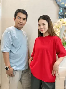 [Mamoy] Kaos Polos Boxy OverSize Unisex Pria Wanita