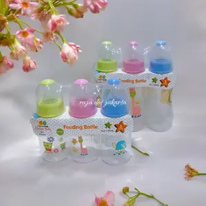 Paket isi 3 BOTOL susu 240ml atau 120ml kinawa motif lucu / botol susu isi 3 Bayi Biru Pink Accessories Minum