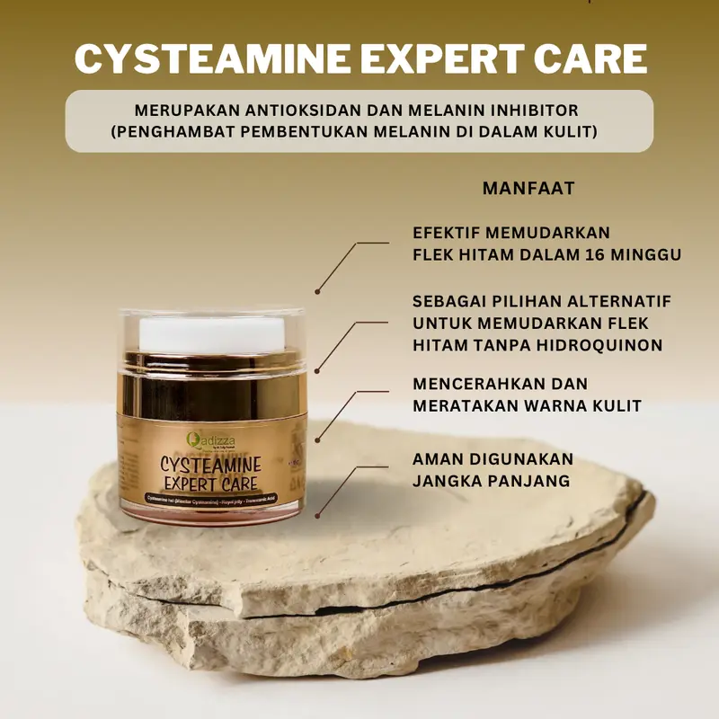 QADIZZA CYSTEAMINE EXPERT GOLD Micellar Cysteamine 5% + Tranexamoyl Dipeptide + Soothing Peptide 1