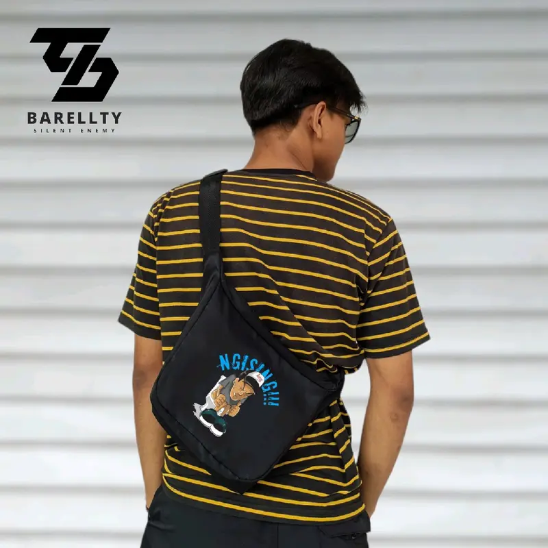 Tas selempang distro murah pria wanita keren anti air waterproof cocok untuk nongkrong dan sekolah 0