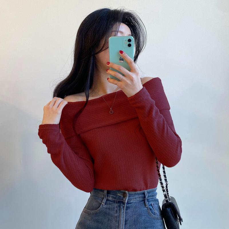 Blus Wanita Longsleeve Sabrina Off Shoulder Terbaru 3