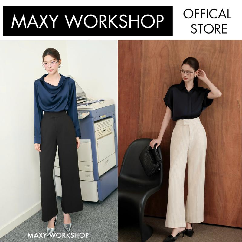 Quần ống suông lưng cao bảng to High-Waisted Culottes Maxy Workshop Nữ Women