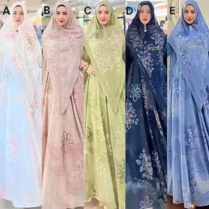 Safwa Series Gamis Set Khimar Syari Farfadh Rayhan (READY)