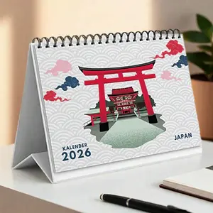 Kalender Meja 2026 Murah Lucu Estetik A5 15x21 cm Desain Unik Warna Cerah READY STOCK