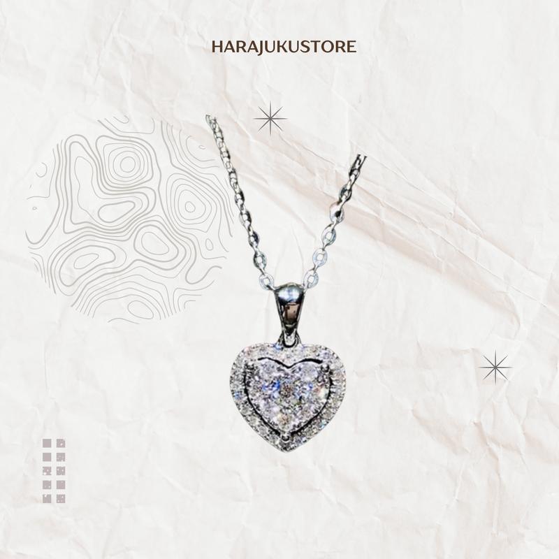 HARAJUKU kalung wanita moissanite korean style HIGH PREMIUM/ANTI KARAT (BISA COD) 0