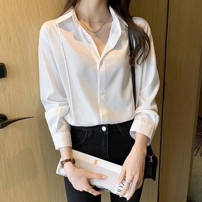 Kemeja Polos Basic Style Korean Cantik Kekinian Matt Shakila Twill Nyaman By Azka Collection 3