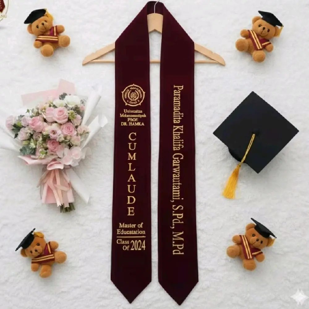 Selempang Wisuda Custom MODEL KALUNG