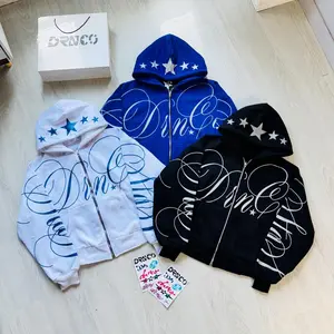 Hoodie BOXY DRN.CO Sablon GLITER Full PRINT