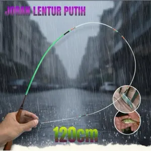 Joran lentur putih 120cm by raja pancing ciamis
