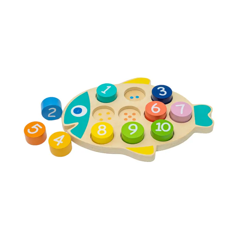Intelligent digital fish toy children's early education puzzle interactive game