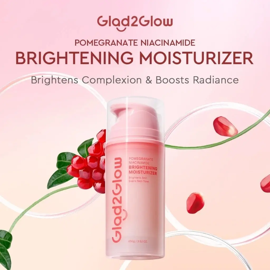 GLAD2GLOW POMEGRANTE 5% NIACINAMIDE BRIGHTENING MOISTURIZER 100 GR