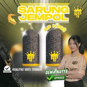 AP King Sarung Jempol Andra St Carbon Cloth Finger Sleeve x Nayya Dewa Aksesoris Mobile Gaming Anti Keringat Responsif Joystick Gamepad
