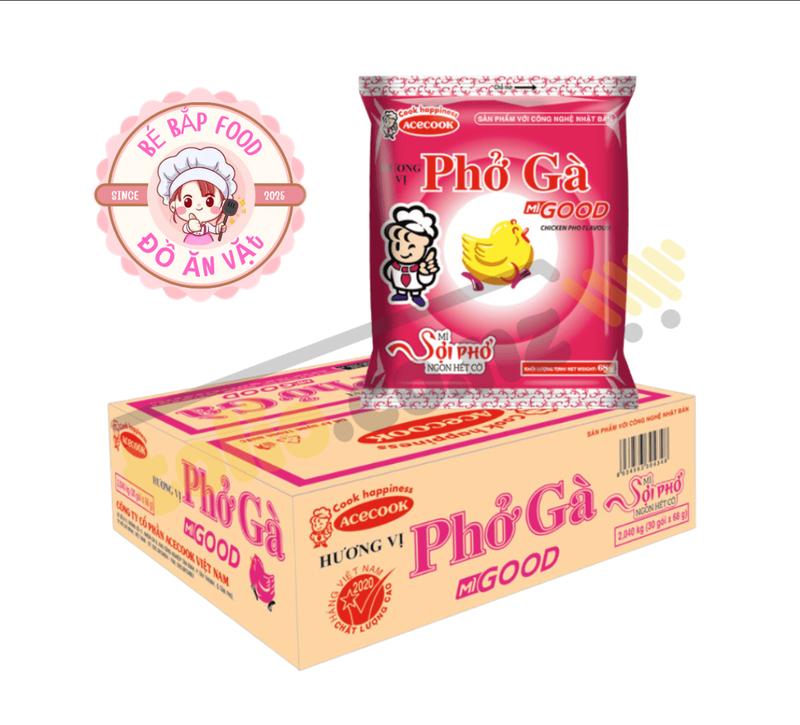 Mì Ăn Liền Phở Gà Gold Thùng 30 gói x 68g